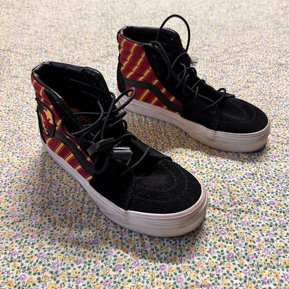 VANS HARRY POTTER LEATHER/SUEDE HIGH TOP SHOES SIZE 12.5